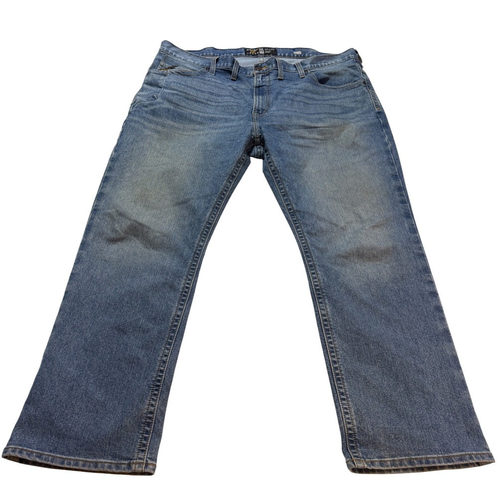 Ariat Rebar M4 Relaxed Boot Jeans Mens 48x32 Blue Denim Work Pants